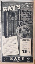 Anúncio de jornal 1937 para rádios Zenith - 9 tubos de sintonia elétrica americano/estrangeiro comprar usado Anúncio de jornal 1937 para rádios Zenith - 9 tubos de sintonia elétrica americano/estrangeiro comprar usado  Enviando para Brazil