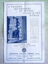 Brochure CIT Compagnia Italiana Turismo Paris San Gimignano Assisi Spoleto Pisa comprar usado  Enviando para Brazil