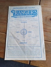 Rangers aberdeen 1956 for sale  DUNBAR