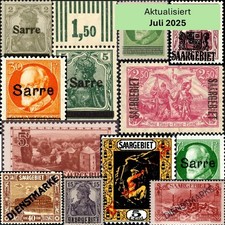 Saargebiet Postfrisch Briefmarke Dienst Auswahl Michel 1-205 Never Hinged MNH comprar usado  Enviando para Brazil