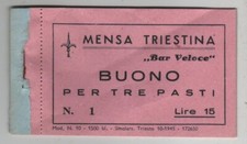 Trieste dopoguerra biglietto usato  Italia