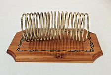 Soporte de Cartas y Memorandos Vintage Myrtle Beach SC Souvenir Madera Base Metal Espiral segunda mano  Embacar hacia Mexico
