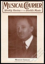 Usado, 1931 Heinrich Gebhard foto musical correio capa moldura comprar usado  Enviando para Brazil
