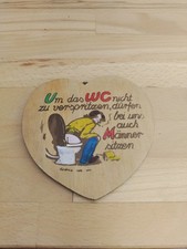 Klo schild herz gebraucht kaufen  Wuppertal