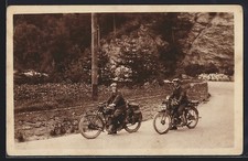 Foto-AK Motorrad Puch, Kennzeichen EX 744 u. EI 792  comprar usado  Enviando para Brazil