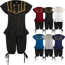 Trajes infantis medievais fantasia renascentista dublê e calças fantasia de Halloween comprar usado  Enviando para Brazil
