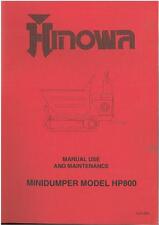 Manuale operatore hinowa usato  Spedire a Italy