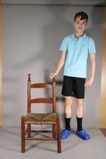 rush seats back ladder chairs for sale  Ashford