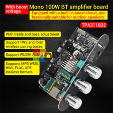 Módulo amplificador de potência áudio 2 peças ZK-1001U 100W mono Bluetooth ajuste de agudos graves comprar usado  Enviando para Brazil