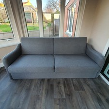 Grey storage sofa for sale  WORKINGTON