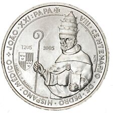 PORTOGALLO 5 Euro 2005 VIII Centenario De Pedro Hispano Medico Joao XXI Papa comprar usado  Enviando para Brazil