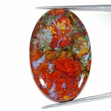 29,80 Cts Agata Ungherese Naturale Ovale Cabochon Pietra Preziosa 21x33x5mm na sprzedaż  Wysyłka do Poland