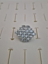 Aquamarine cluster ring for sale  BRAINTREE