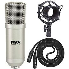 Kit de equipamento de podcast LyxPro com microfone Conderser, montagem em choque e cabo XLR, usado comprar usado  Enviando para Brazil