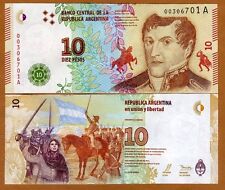 Argentina, 10 Pesos, ND (2016), P-360, Série A, Novo Design UNC comprar usado  Enviando para Brazil