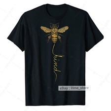 Camiseta Cute Bee Kind Be Kind Positive Bumblebee Inspirational Happiness Tee comprar usado  Enviando para Brazil