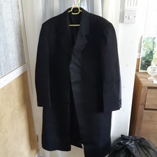 Mens black overcoat for sale  BLACKBURN