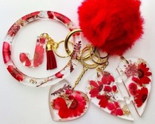 Red floral resin for sale  Springfield