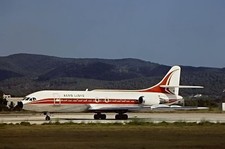 Slide colorido original 35mm do Aero Lloyd SE-210 Caravelle 10B1R D-AAST na IBZ, usado comprar usado  Enviando para Brazil