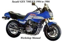 MANUAL DE OFICINA SUZUKI GSX 750E / ES 1984 a 1986 - Arquivos PDF comprar usado  Enviando para Brazil