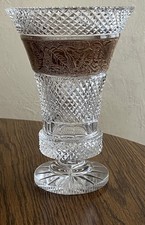 Crystal cut vase for sale  Merchantville