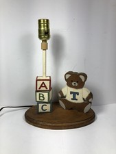 Abajur de urso de pelúcia vintage de madeira feito à mão decoração infantil para quarto de bebê comprar usado Abajur de urso de pelúcia vintage de madeira feito à mão decoração infantil para quarto de bebê comprar usado  Enviando para Brazil