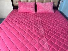 Conjunto de edredom moderno quente bebê veludo rosa tamanho King colchas comprar usado  Enviando para Brazil