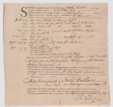 Philadelphia 1799 bill for sale  Salem