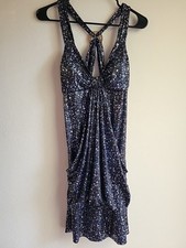 Vestido justo feminino grande babydoll Y2K Club Bling com estampa de splant metálico tabu comprar usado  Enviando para Brazil
