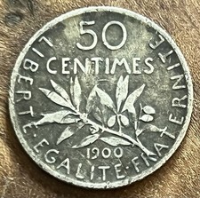Centimes semeuse 1900 d'occasion  Pont-l'Abbé-d'Arnoult