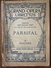 Gran Ópera Libretos Parsifal de Wagner Texto alemán e inglés y partitura musical segunda mano  Embacar hacia Argentina