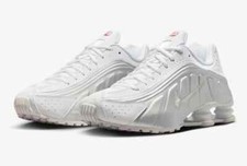 Nike Shox R4 Masculino Tamanho 8 Branco/Metálico Prata-Branco HQ1988 101 Frete Rápido comprar usado  Enviando para Brazil