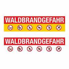 Pvc banner waldbrandgefahr gebraucht kaufen  Bad Driburg