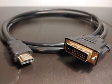 Cabo adaptador de exibição monitor 6 pés HDMI para DVI-D 24+1 pinos (HDMI macho para DVI macho) comprar usado  Enviando para Brazil