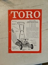 Vintage 1968 toro for sale  Mount Holly Springs