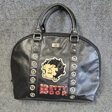 Bolsa de ombro vintage Y2K Betty Boop bolsa preta piscando preta Rockability comprar usado  Enviando para Brazil