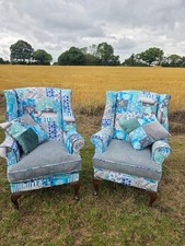 Wing back chairs for sale  BURY ST. EDMUNDS