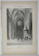 Lithographie intérieur cathé d'occasion  Rioz