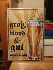 Blechschild 20x30 weißbier gebraucht kaufen  Neustadt b.Coburg