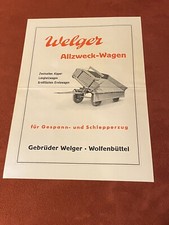 Welger prospekt allzweckwagen gebraucht kaufen  Rotenburg