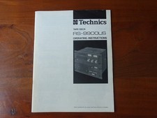 Technics 9900us bedienungsanle gebraucht kaufen  Berlin