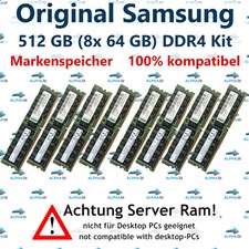 512 GB (8x 64 GB) LRDIMM ECC DDR4-2400 HP HPE ProLiant ML110 Gen9 G9 Server RAM comprar usado  Enviando para Brazil