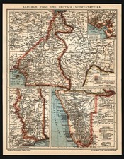 Landkarte anno 1909 gebraucht kaufen  Burgdorf