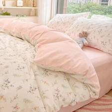Juego de ropa de cama de cerezo con flores sábanas planas funda nórdica juego de ropa de cama nórdica segunda mano  Embacar hacia Mexico