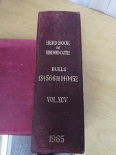 1965 herd book for sale  BRIDGEND