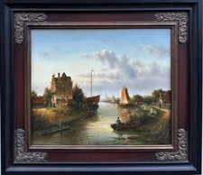 Schepens river scene for sale  HASSOCKS