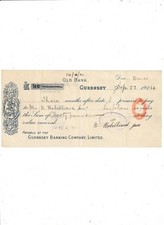 Guernsey banking cheque for sale  CHELMSFORD