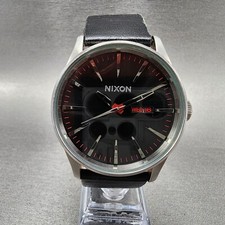 Relógio masculino Nixon The Sentry 42 mm mostrador preto aço data do dia redondo nova bateria comprar usado  Enviando para Brazil