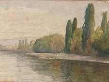 Watercolor painting landscape d'occasion  Expédié en Belgium