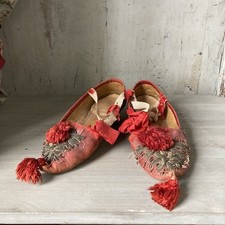 Chaussures anciennes rouge d'occasion  Saint-Sever
